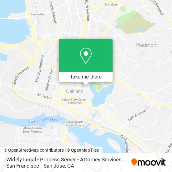 Widely Legal - Process Server - Attorney Services map
