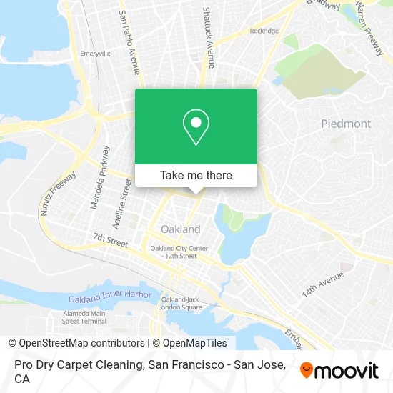 Pro Dry Carpet Cleaning map