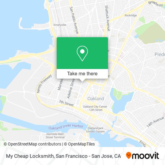 My Cheap Locksmith map