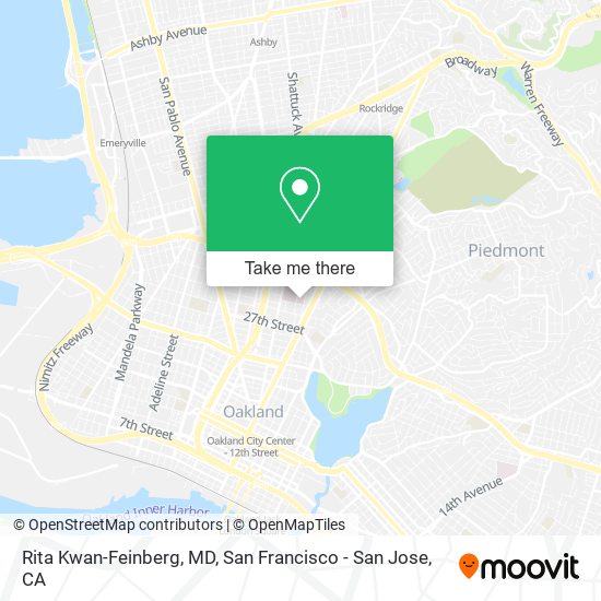 Rita Kwan-Feinberg, MD map