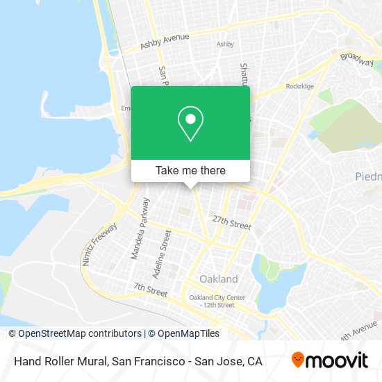 Mapa de Hand Roller Mural