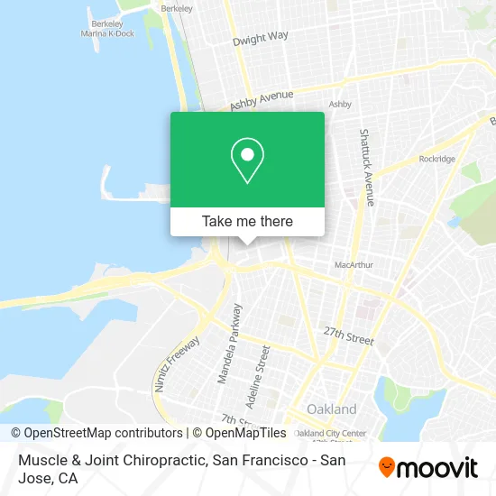 Muscle & Joint Chiropractic map