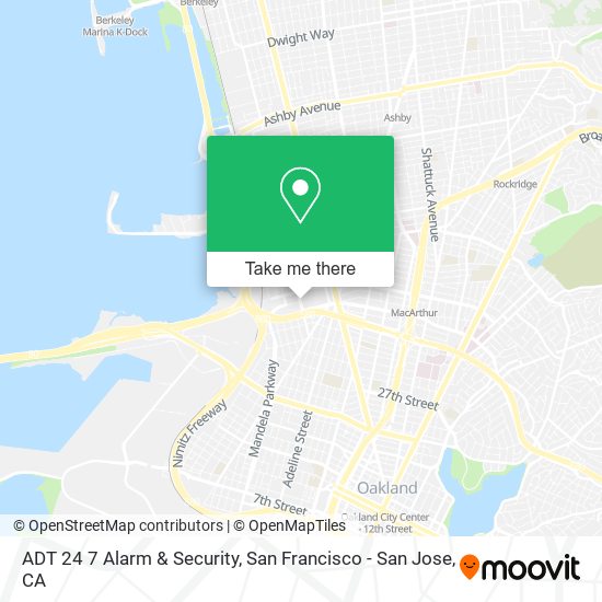 Mapa de ADT 24 7 Alarm & Security