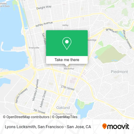 Lyons Locksmith map