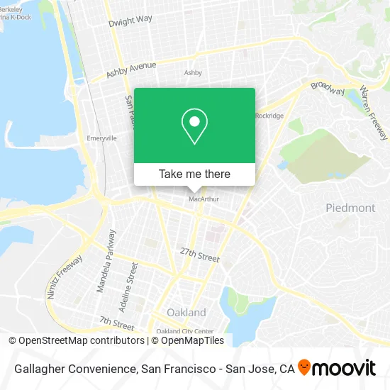 Mapa de Gallagher Convenience