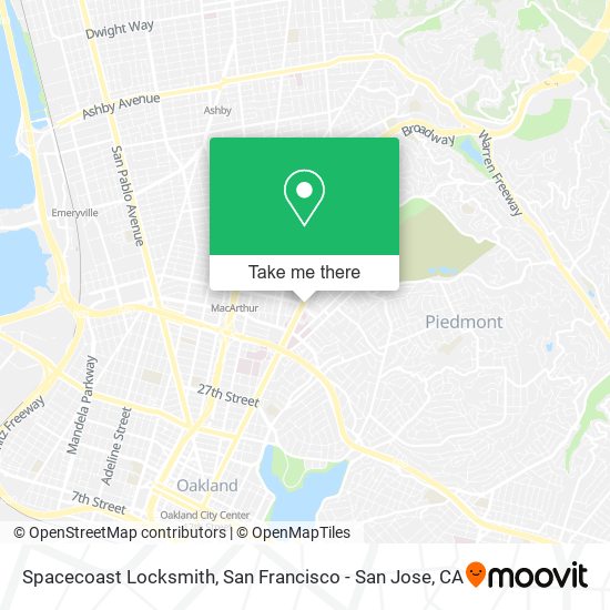 Mapa de Spacecoast Locksmith