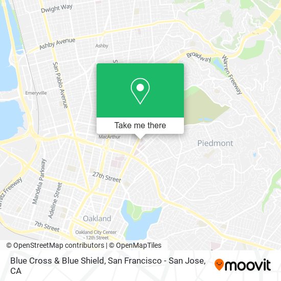 Blue Cross & Blue Shield map