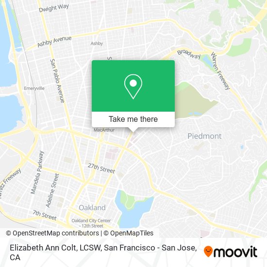 Elizabeth Ann Colt, LCSW map