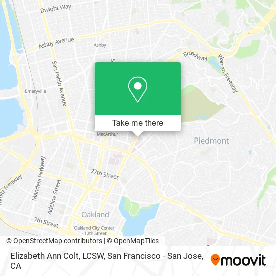 Mapa de Elizabeth Ann Colt, LCSW