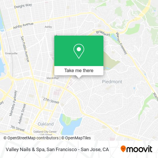 Mapa de Valley Nails & Spa