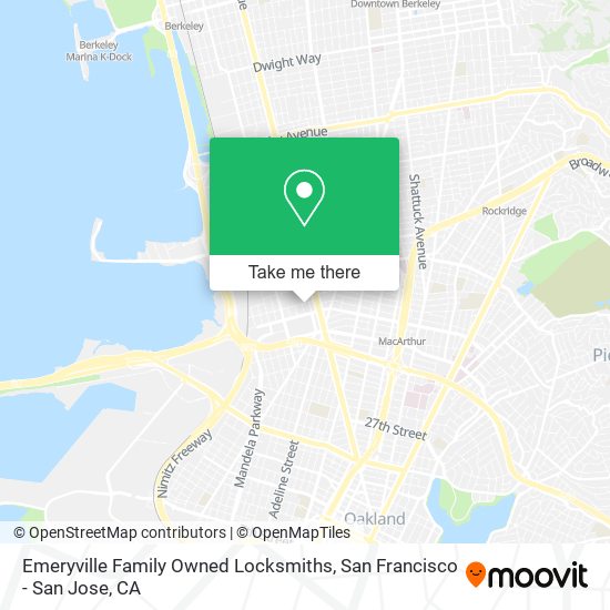 Mapa de Emeryville Family Owned Locksmiths