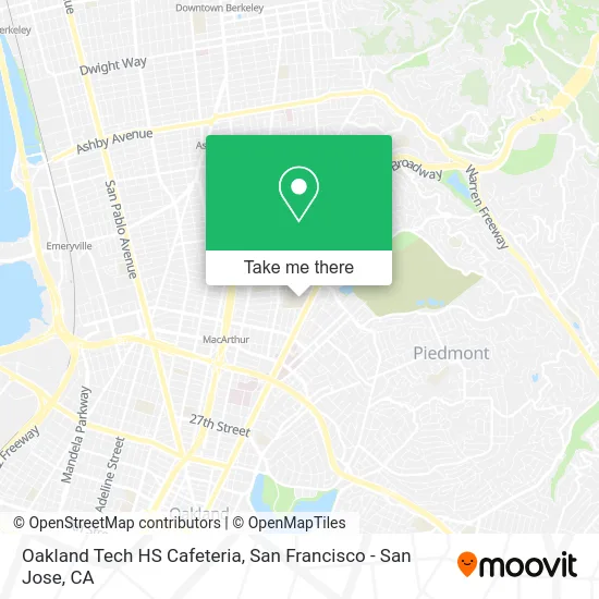 Oakland Tech HS Cafeteria map