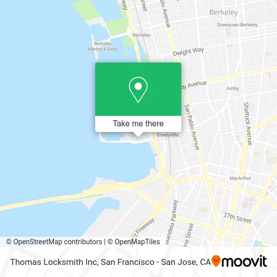 Thomas Locksmith Inc map