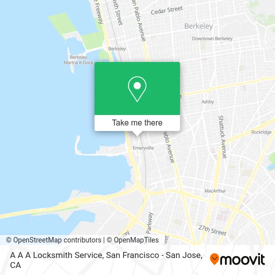 A A A Locksmith Service map