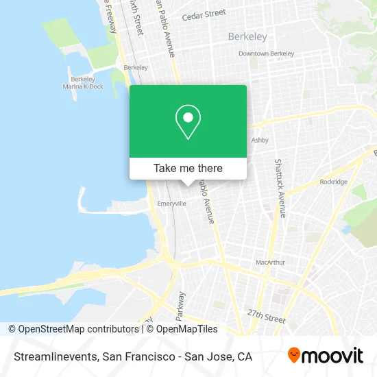 Streamlinevents map
