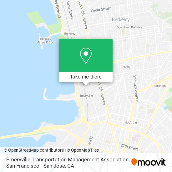 Mapa de Emeryville Transportation Management Association
