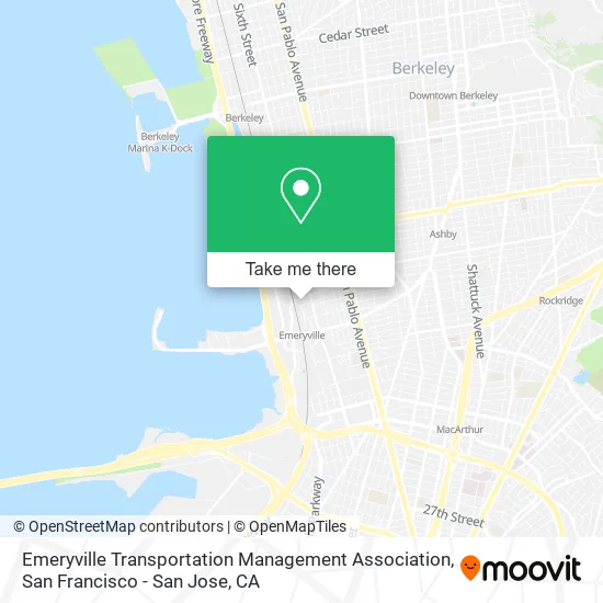 Mapa de Emeryville Transportation Management Association
