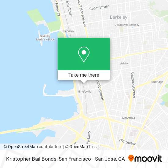 Mapa de Kristopher Bail Bonds