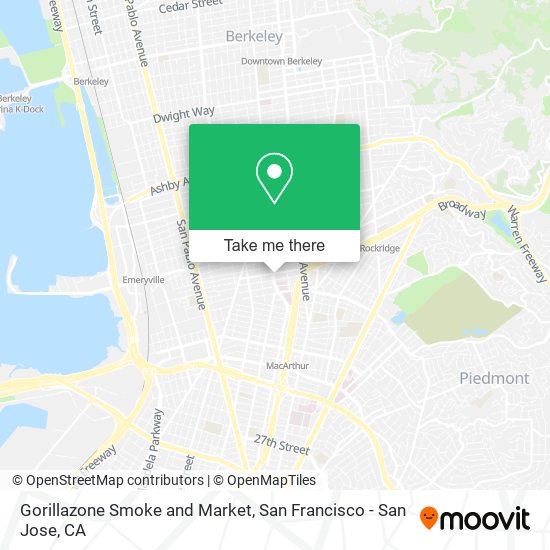 Gorillazone Smoke and Market map