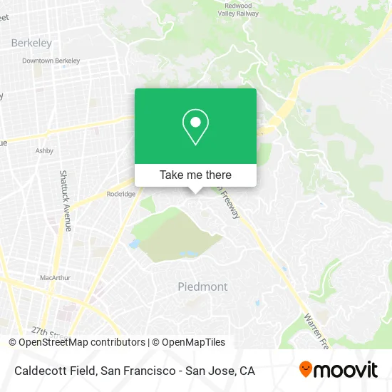 Caldecott Field map