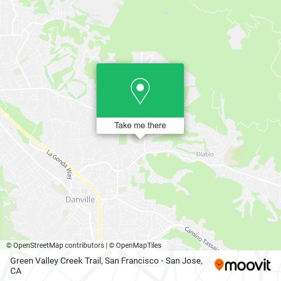 Green Valley Creek Trail map