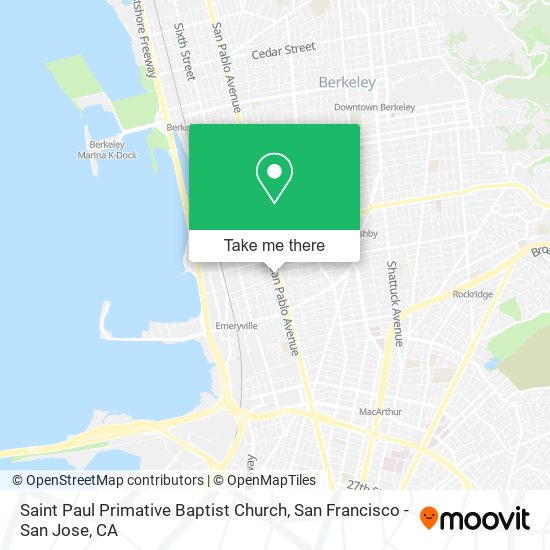 Saint Paul Primative Baptist Church map