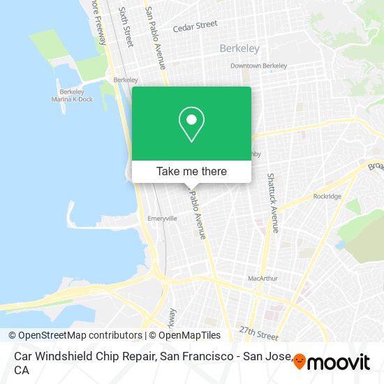 Car Windshield Chip Repair map