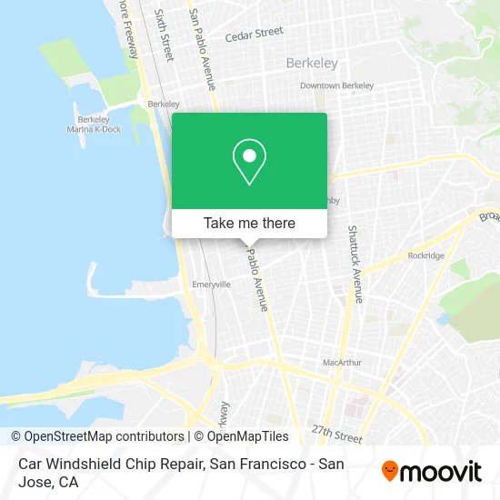 Car Windshield Chip Repair map