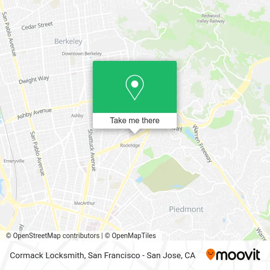 Cormack Locksmith map