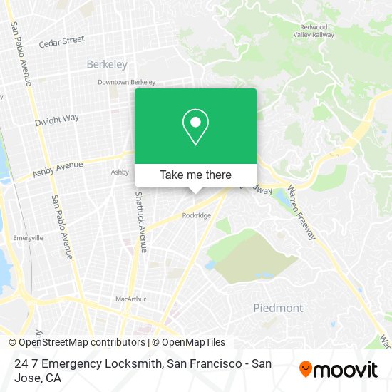 24 7 Emergency Locksmith map