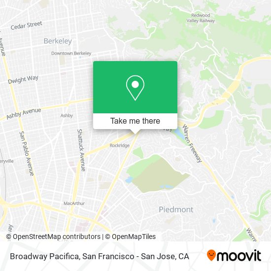 Broadway Pacifica map