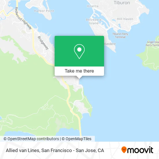 Allied van Lines map