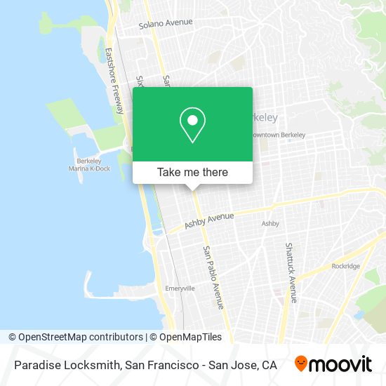 Paradise Locksmith map
