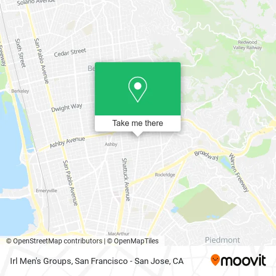 Irl Men's Groups map