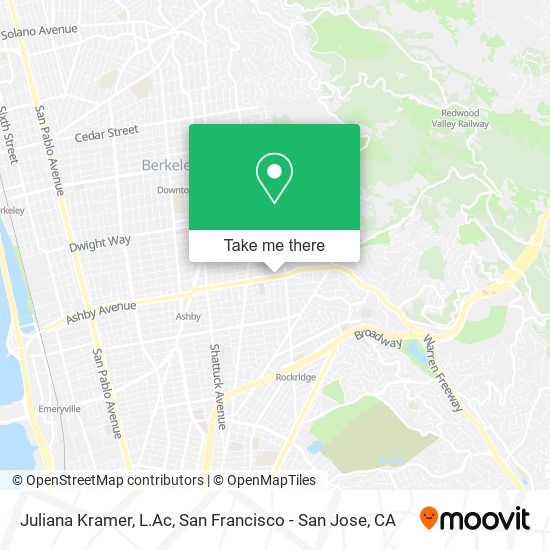 Juliana Kramer, L.Ac map