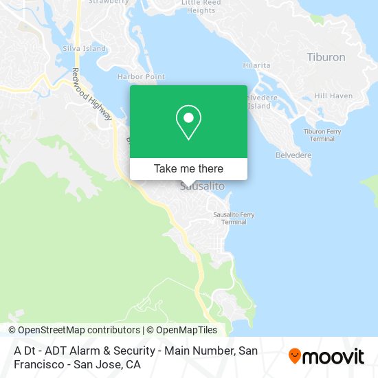 A Dt - ADT Alarm & Security - Main Number map