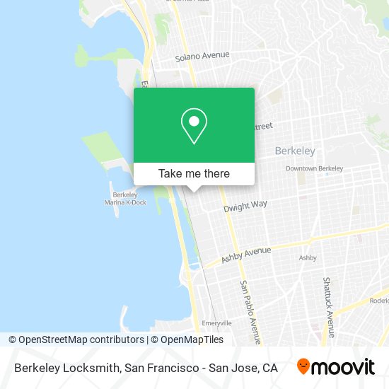 Mapa de Berkeley Locksmith