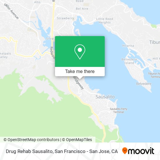 Drug Rehab Sausalito map