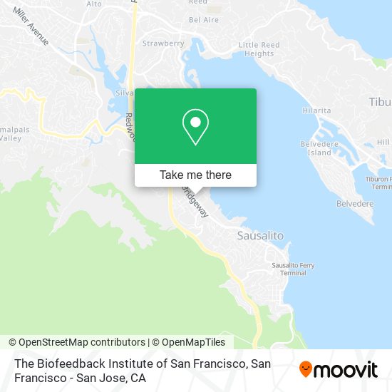 Mapa de The Biofeedback Institute of San Francisco
