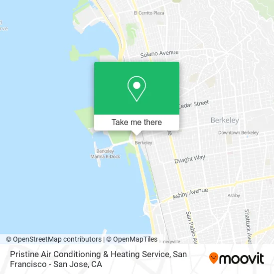 Pristine Air Conditioning & Heating Service map