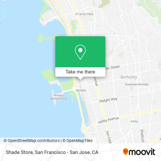 Mapa de Shade Store