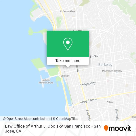 Law Office of Arthur J. Obolsky map
