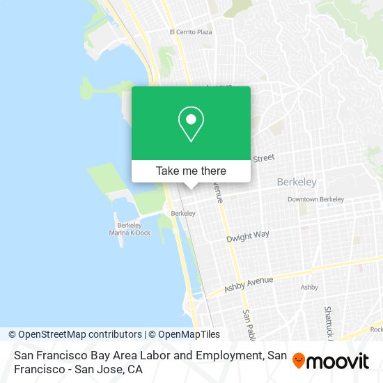 San Francisco Bay Area Labor and Employment map
