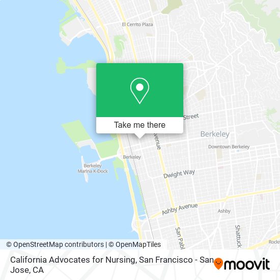 Mapa de California Advocates for Nursing