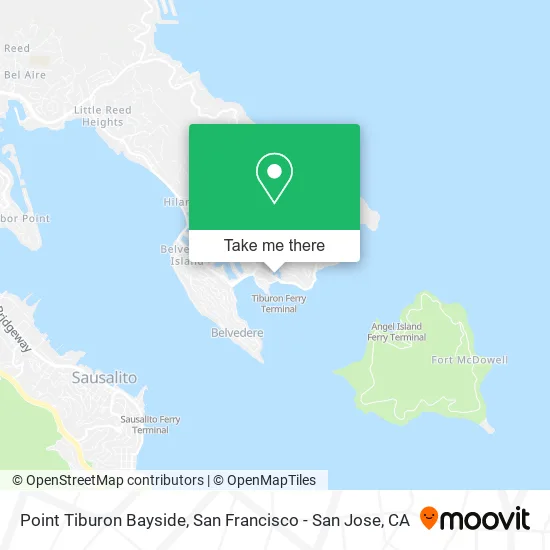 Mapa de Point Tiburon Bayside