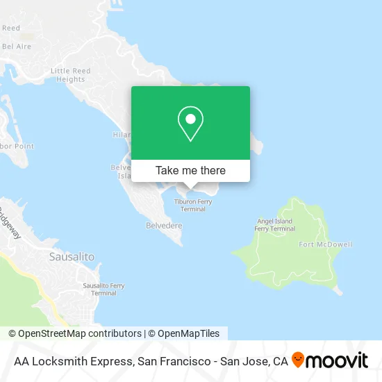 Mapa de AA Locksmith Express