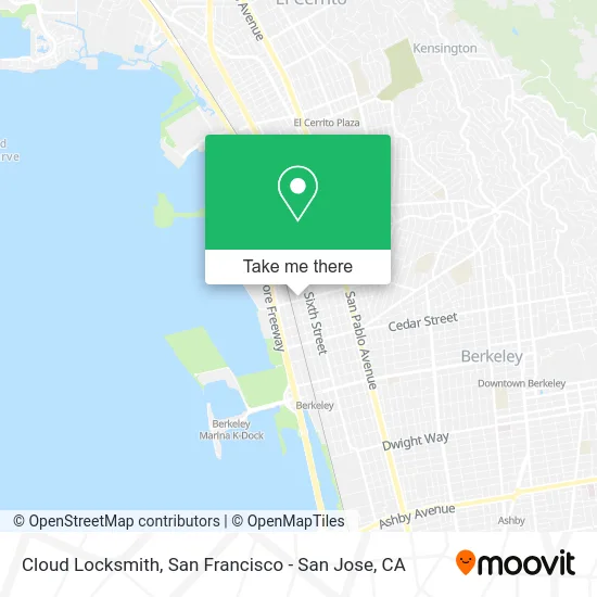 Cloud Locksmith map