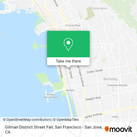 Gilman District Street Fair map