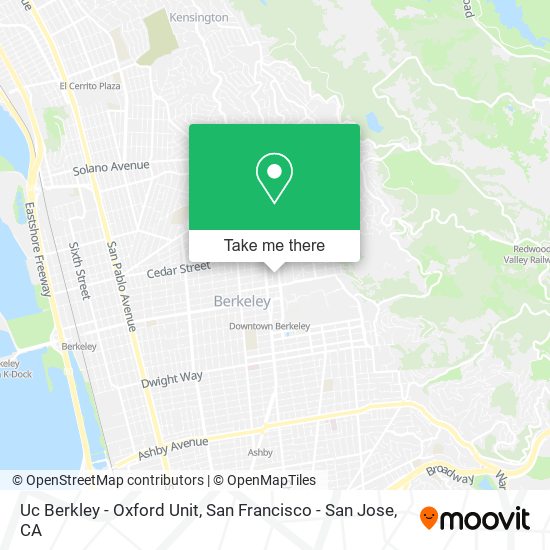 Uc Berkley - Oxford Unit map