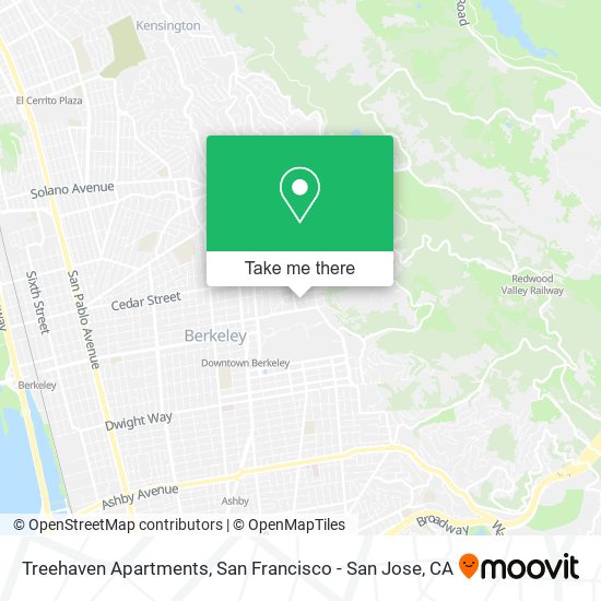 Treehaven Apartments map